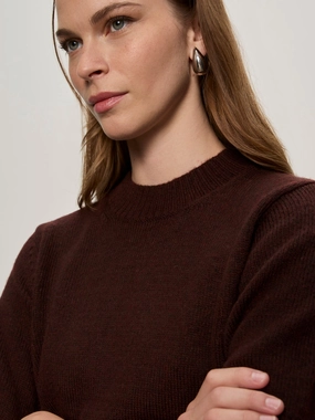 Work Ready Perfect Sweater Tee Dark Crimson Calm Outfit Perfect Sweater Tee Dark Crimson