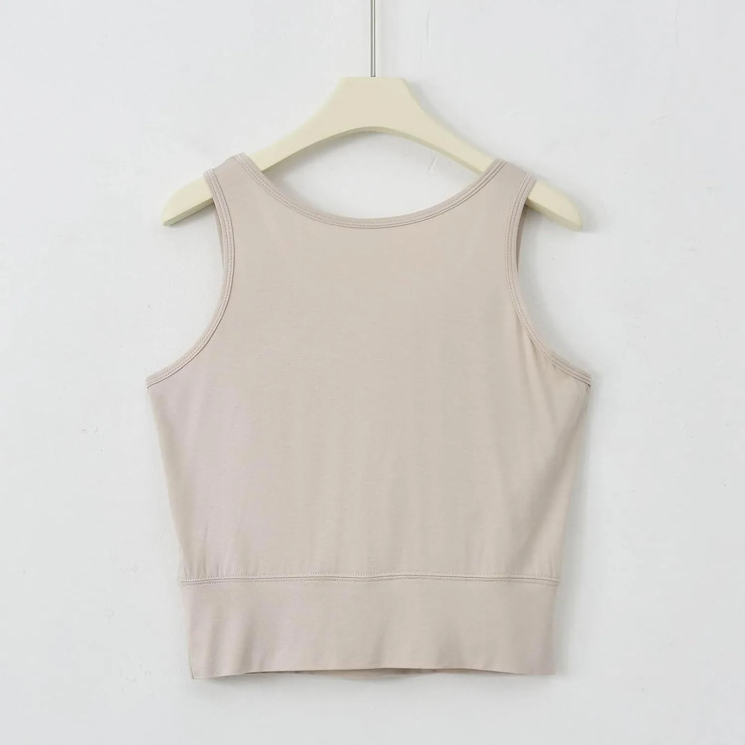 Workout Crop Tank Tops for Women with Chest Pad Casual Sports Fitness Yoga Shirts Summer Seamless Breathable Blouse