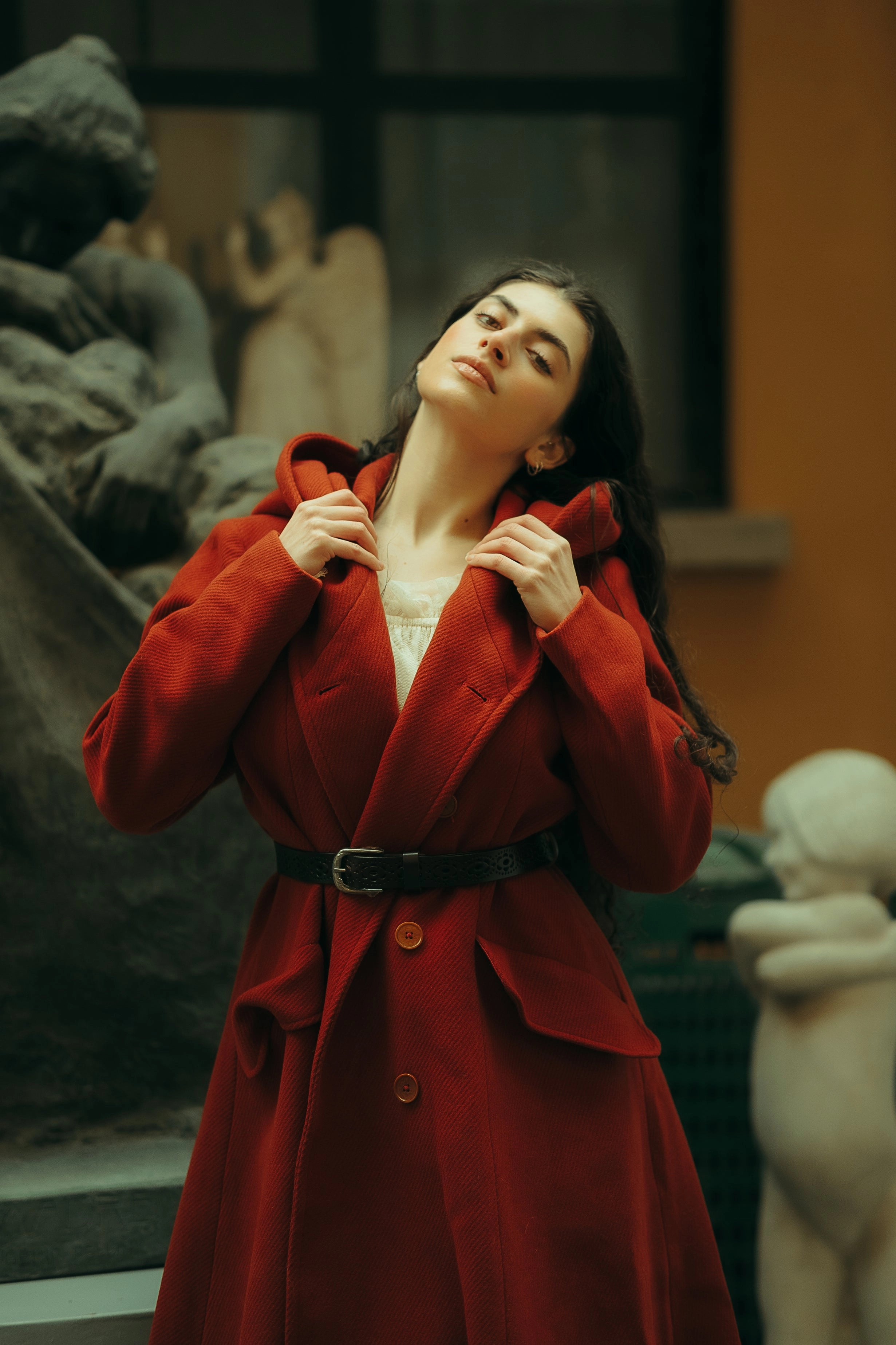 Trista 24 | 100% twill wool hooded coat Perfectly Styled Feather Light