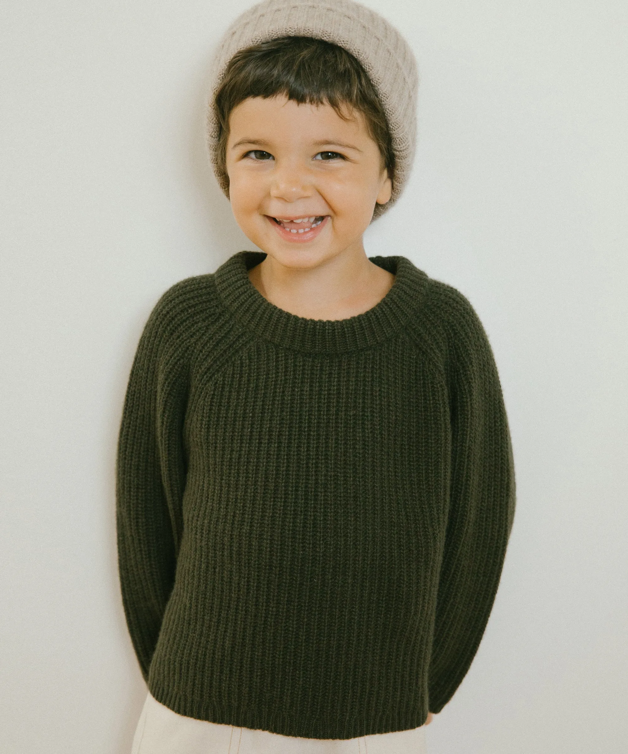 SoftBrushed NoSlipGripperBand Kids' Fisherman Sweater
