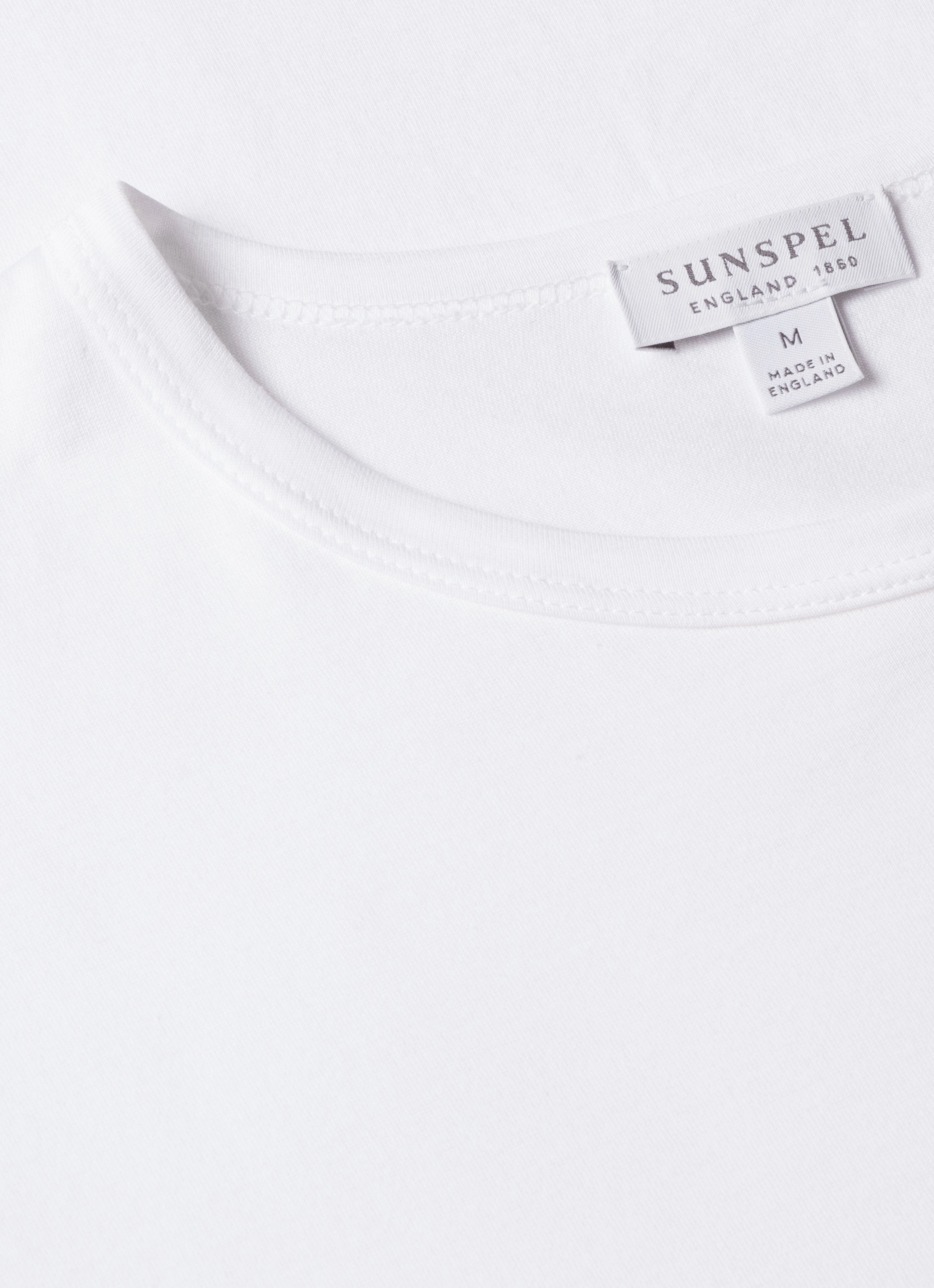 Men's Classic T-shirt in White Minimalist Style