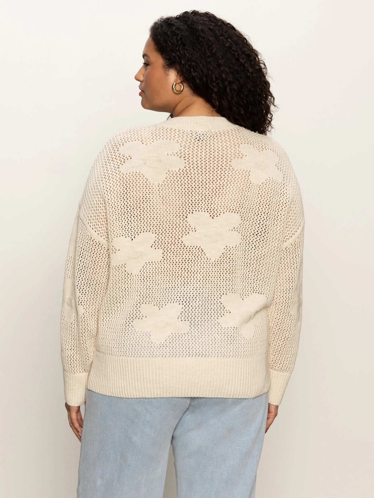 Waterproof Protection Flower Pop Open Stitch Jacket Eco Natural Extended Sizing