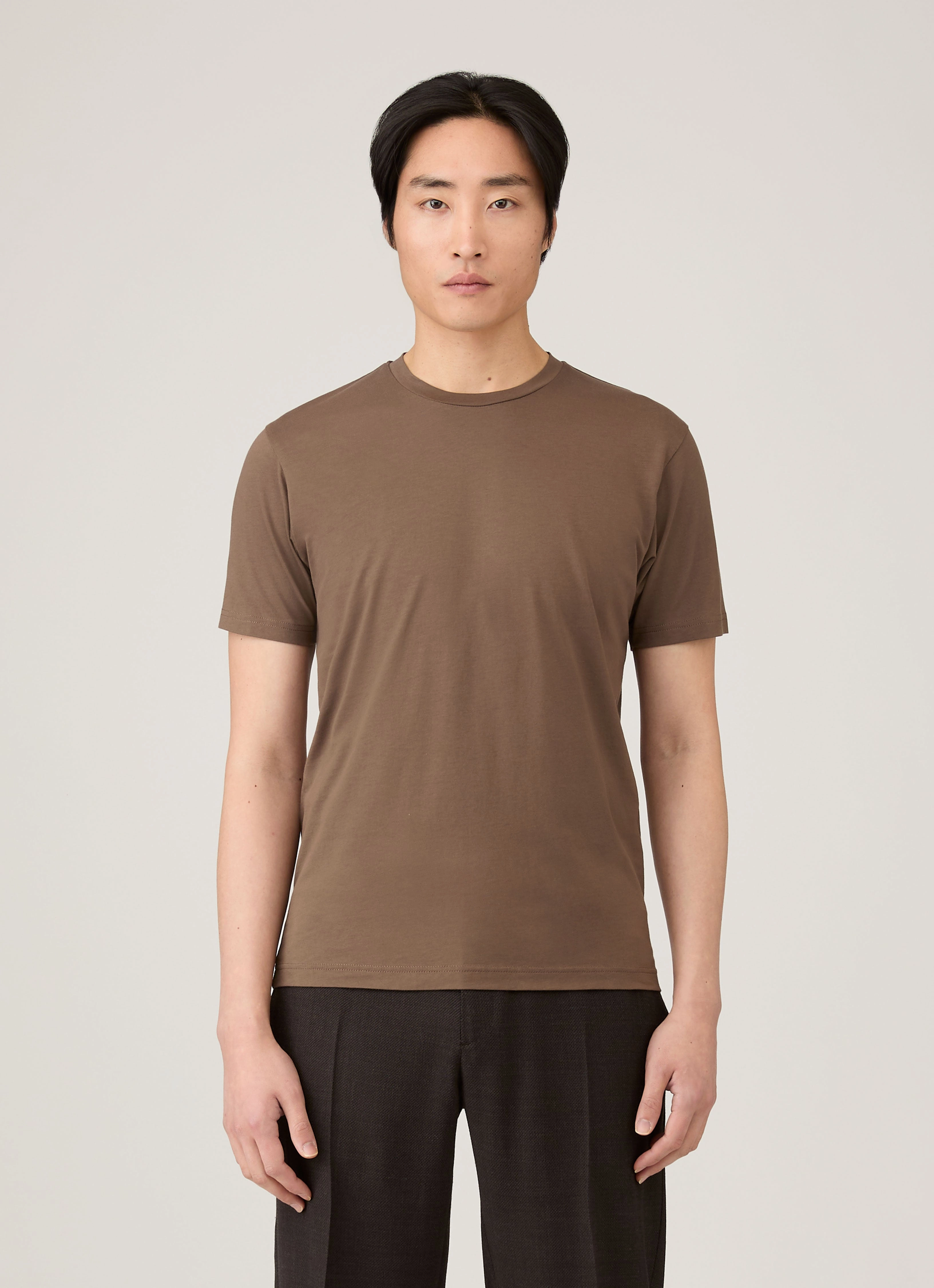 Versatile Layering Men's Riviera Midweight T-shirt in Bark