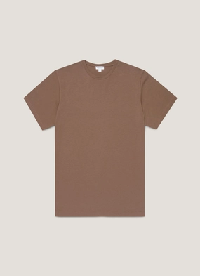 WrinkleResistantMaterial Men's Riviera Midweight T-shirt in Bark Men's Riviera Midweight T-shirt in Bark Practical Design