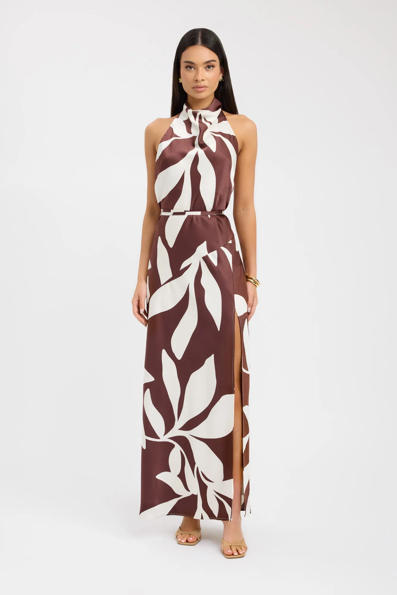 Wynnie High Cowl Maxi Dress Stylish and Simple Mood Glow