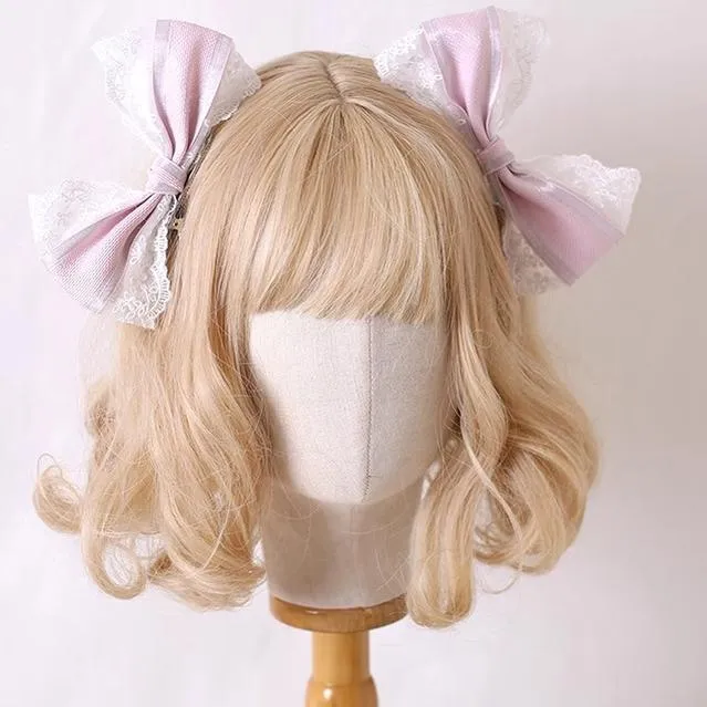 Xiaogui~Sweet Lolita Headdress Pink Handmade Christmas Accessories