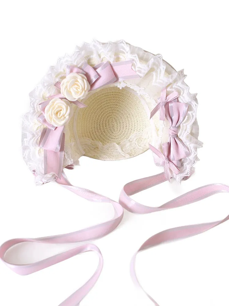 Xiaogui~Sweet Lolita Headdress Pink Handmade Christmas Accessories
