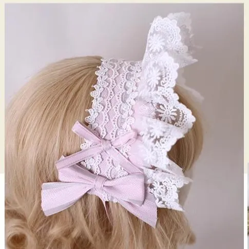 Xiaogui~Sweet Lolita Headdress Pink Handmade Christmas Accessories