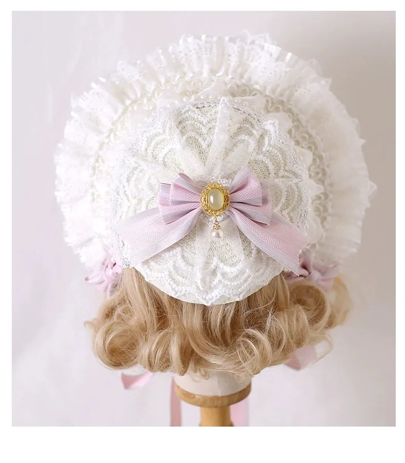 Xiaogui~Sweet Lolita Headdress Pink Handmade Christmas Accessories