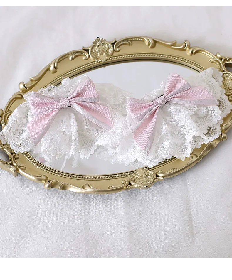 Xiaogui~Sweet Lolita Headdress Pink Handmade Christmas Accessories