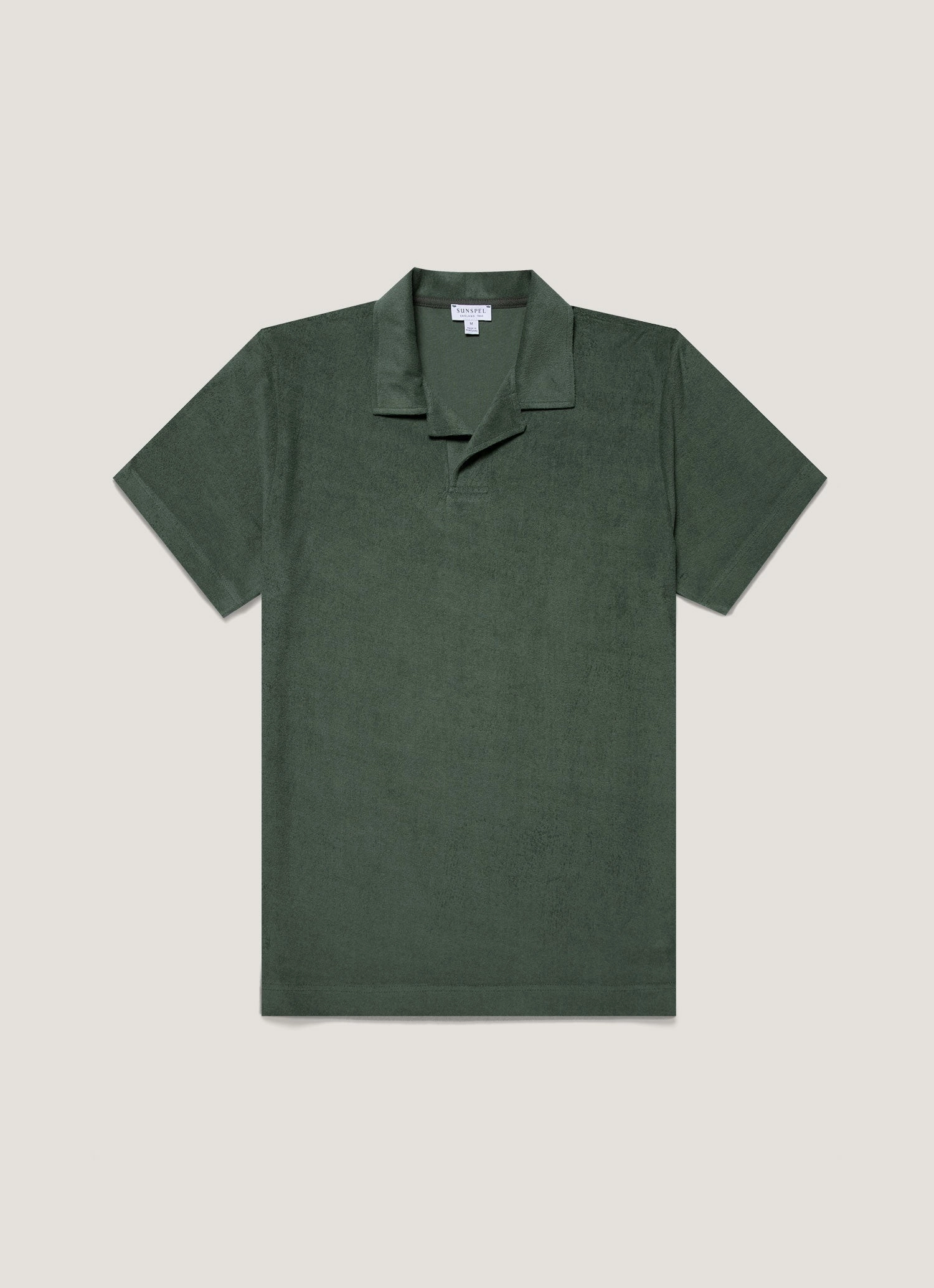 Business Meeting Men's Towelling Polo Shirt in Dusk Green