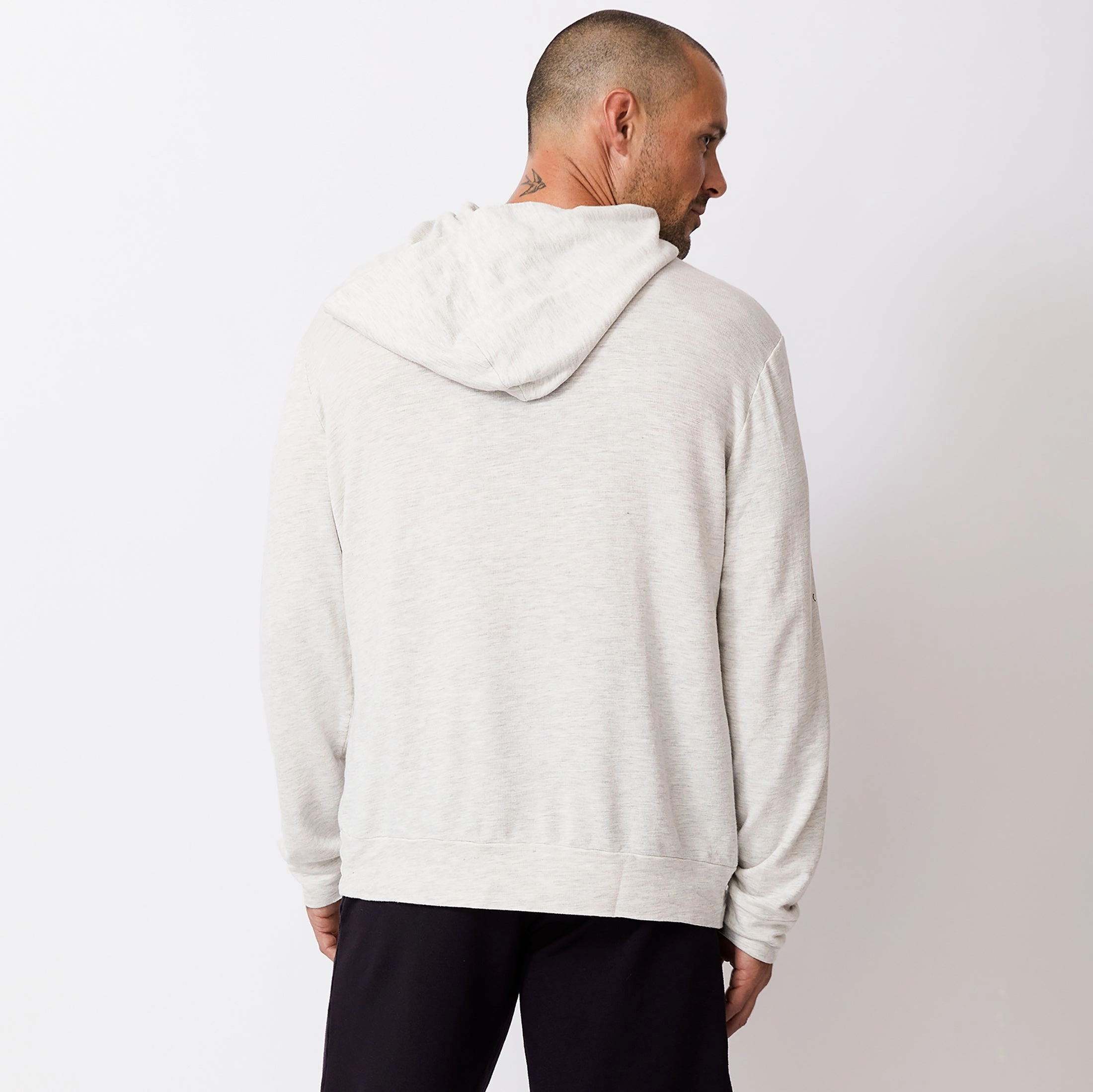 Supersoft Pullover Hoody Bamboo Derived Material Wide Shoulder Cut