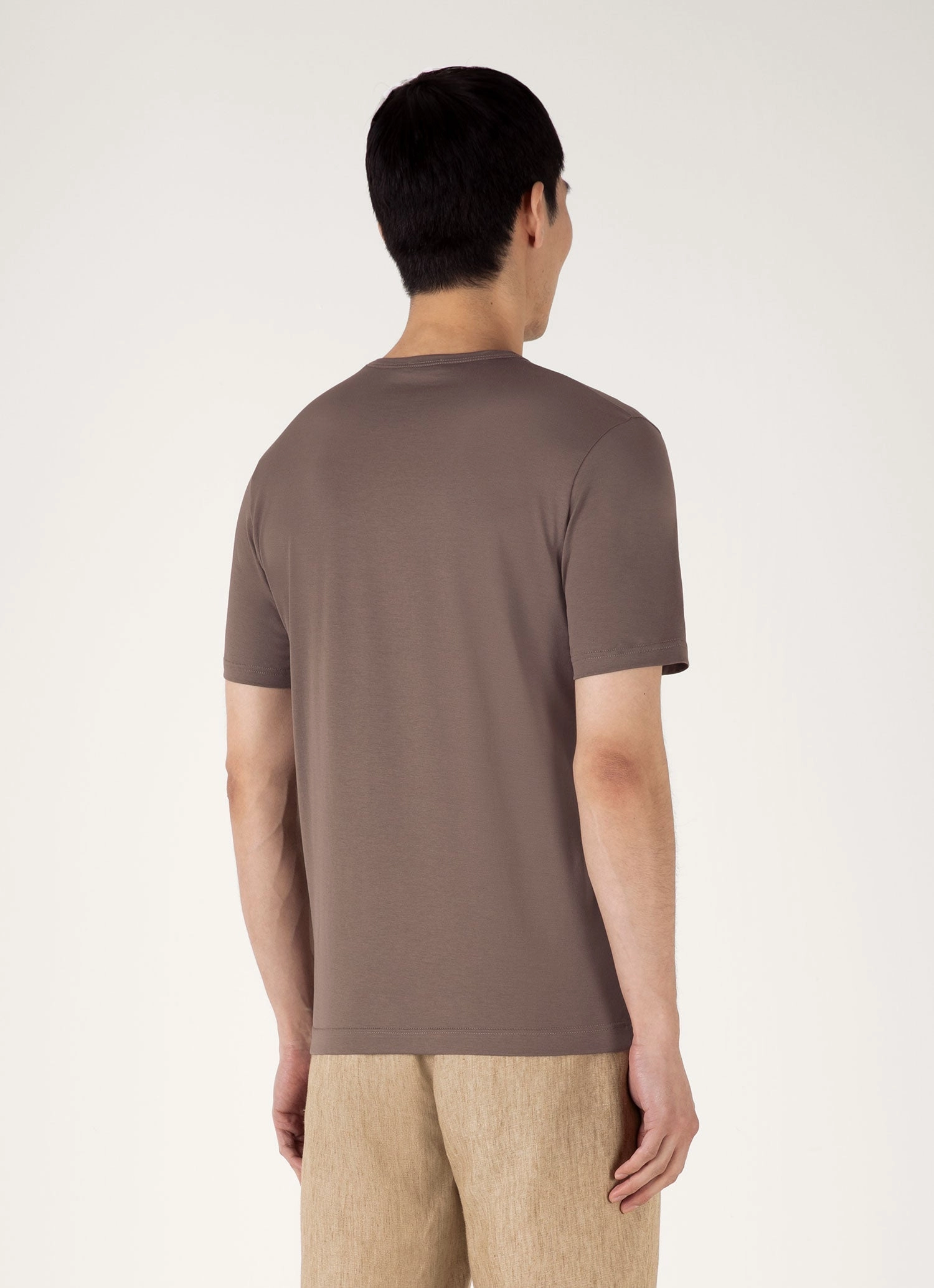 Men's Classic T-shirt in Walnut Functional Fit Geometric precision
