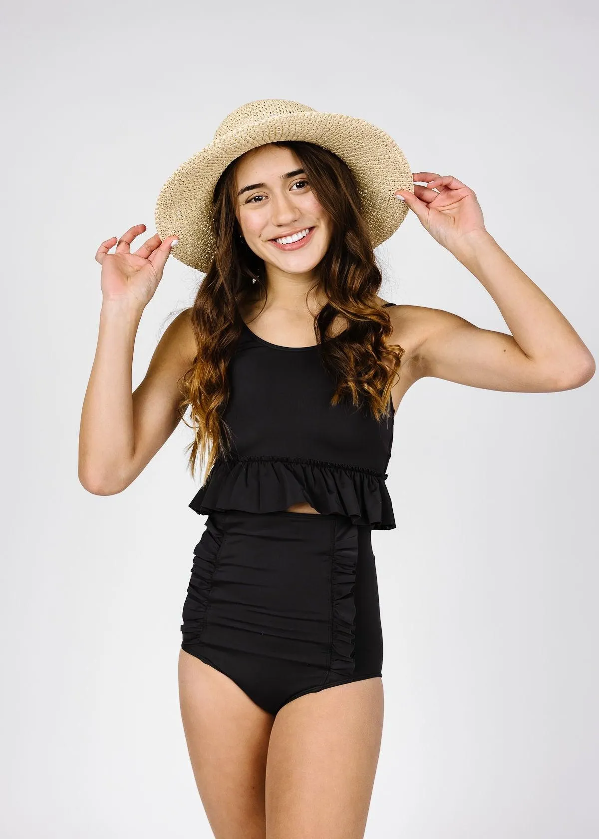 Youth Down in Front Ruffle Bottoms | Black