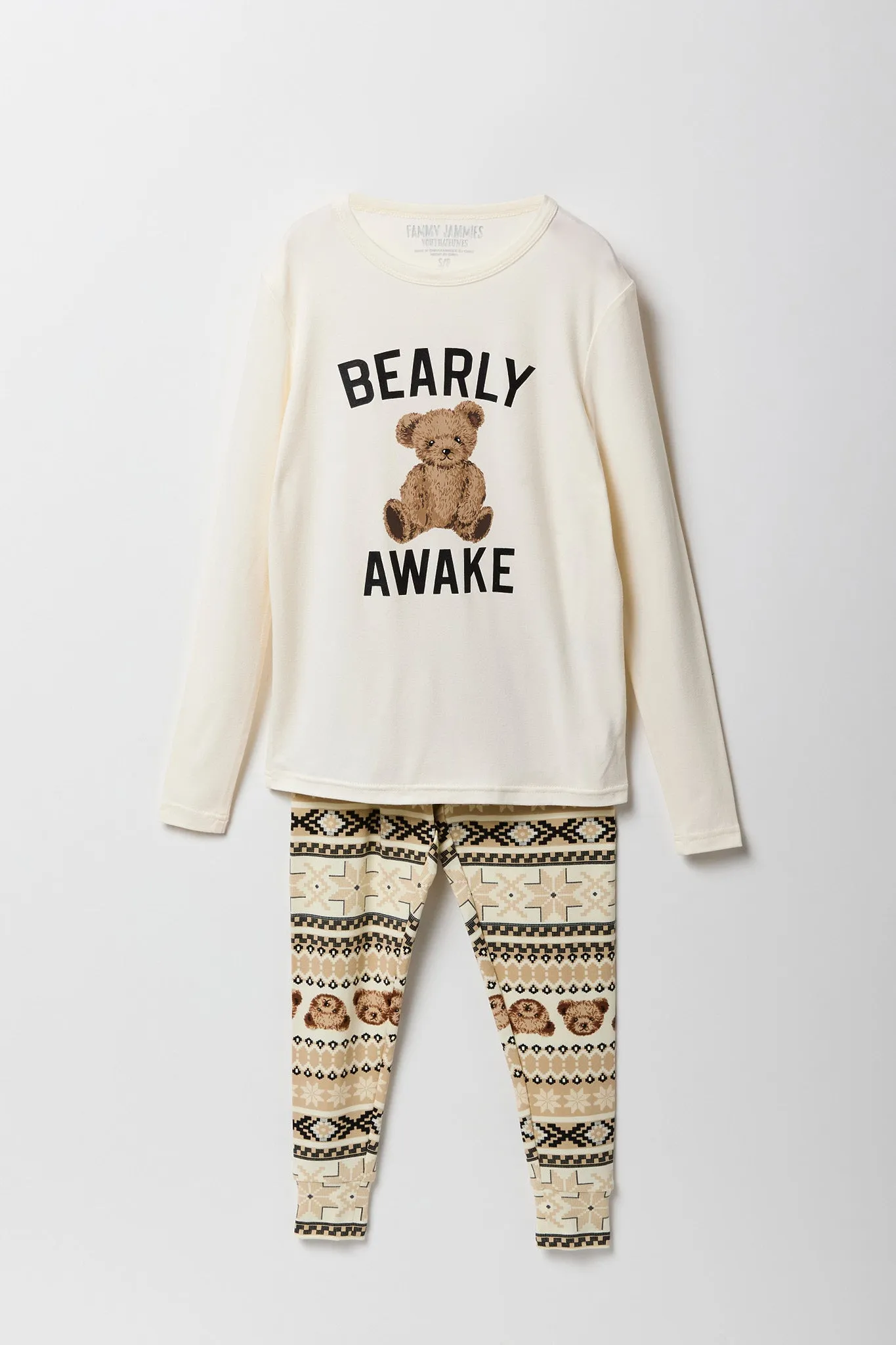 Youth Fammy Jammies Bear Hugs 2 Piece Pajama Set