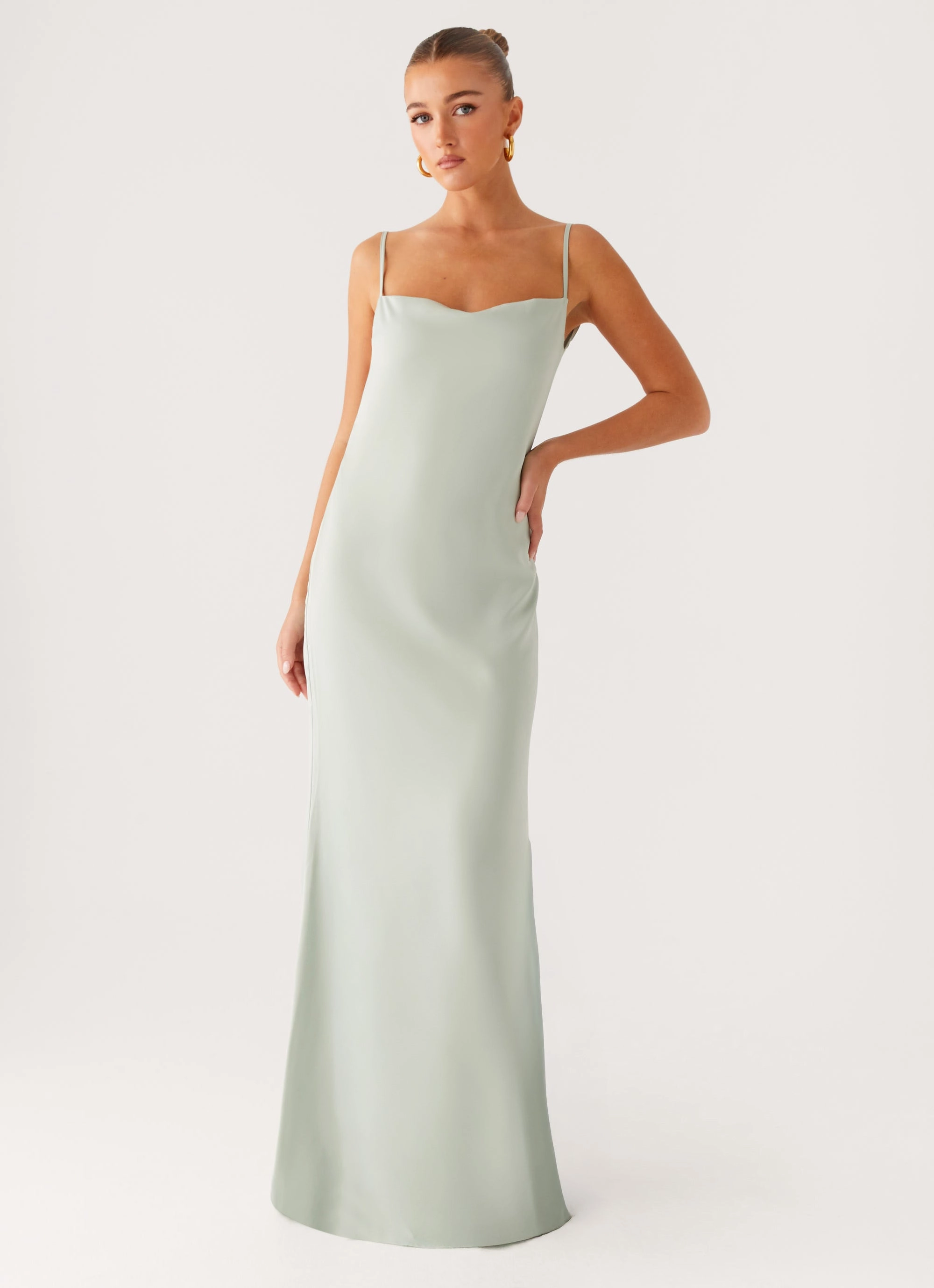 Business casual Subtle Fit Yves Maxi Dress - Mint