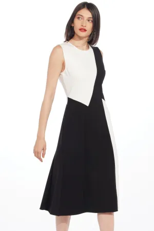 Zen Dress - Black and White Minimalist Look Event Perfect Zen Dress - Black and White