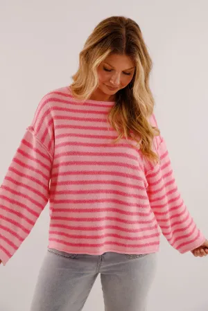 ZeroGravity Fabric Better Perspective Sweater-Pink Wrinkle Resistant Treatment Better Perspective Sweater-Pink