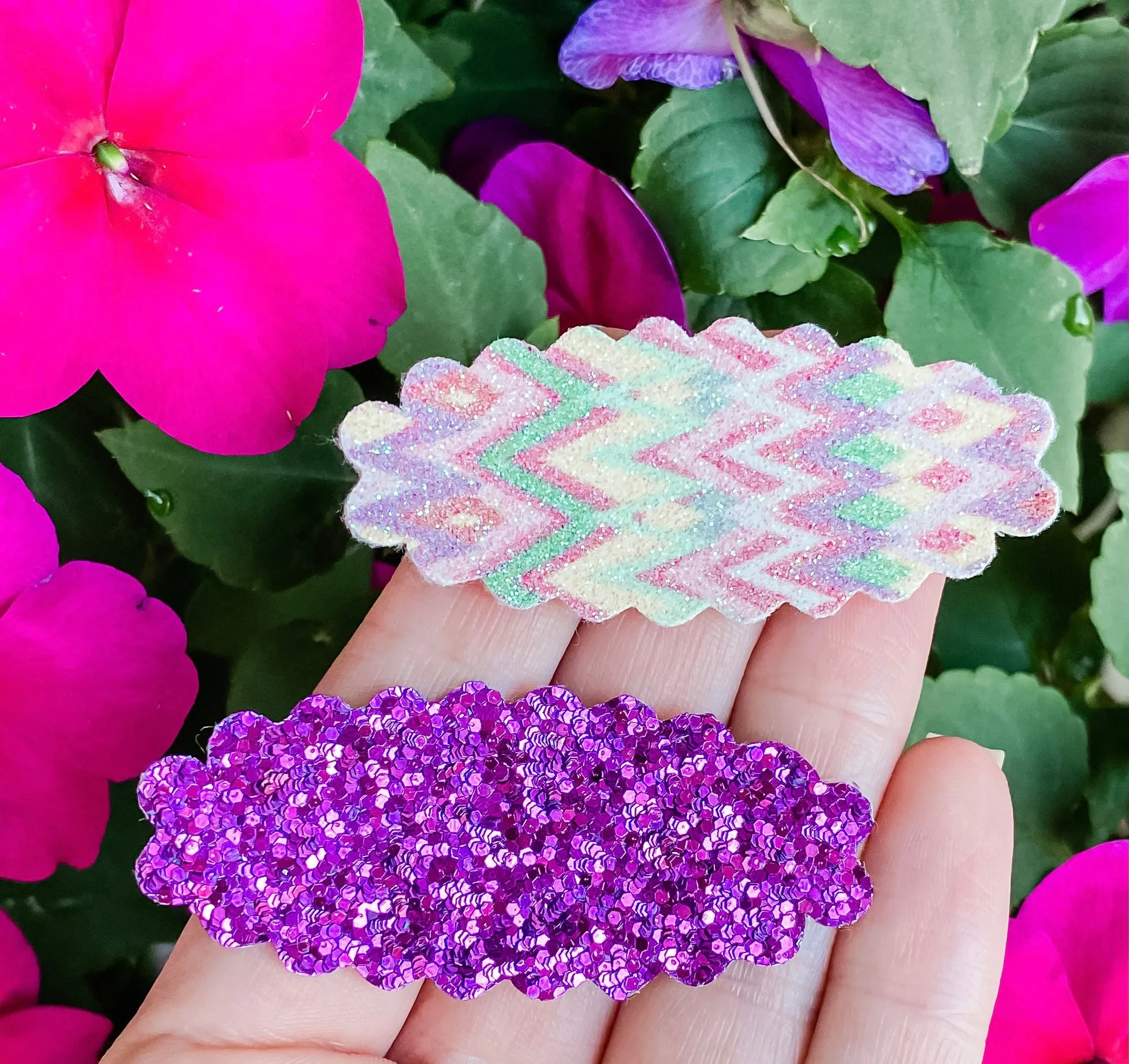 Zig Zag Mix SET OF 2 Snap Clips
