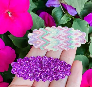 Zig Zag Mix SET OF 2 Snap Clips