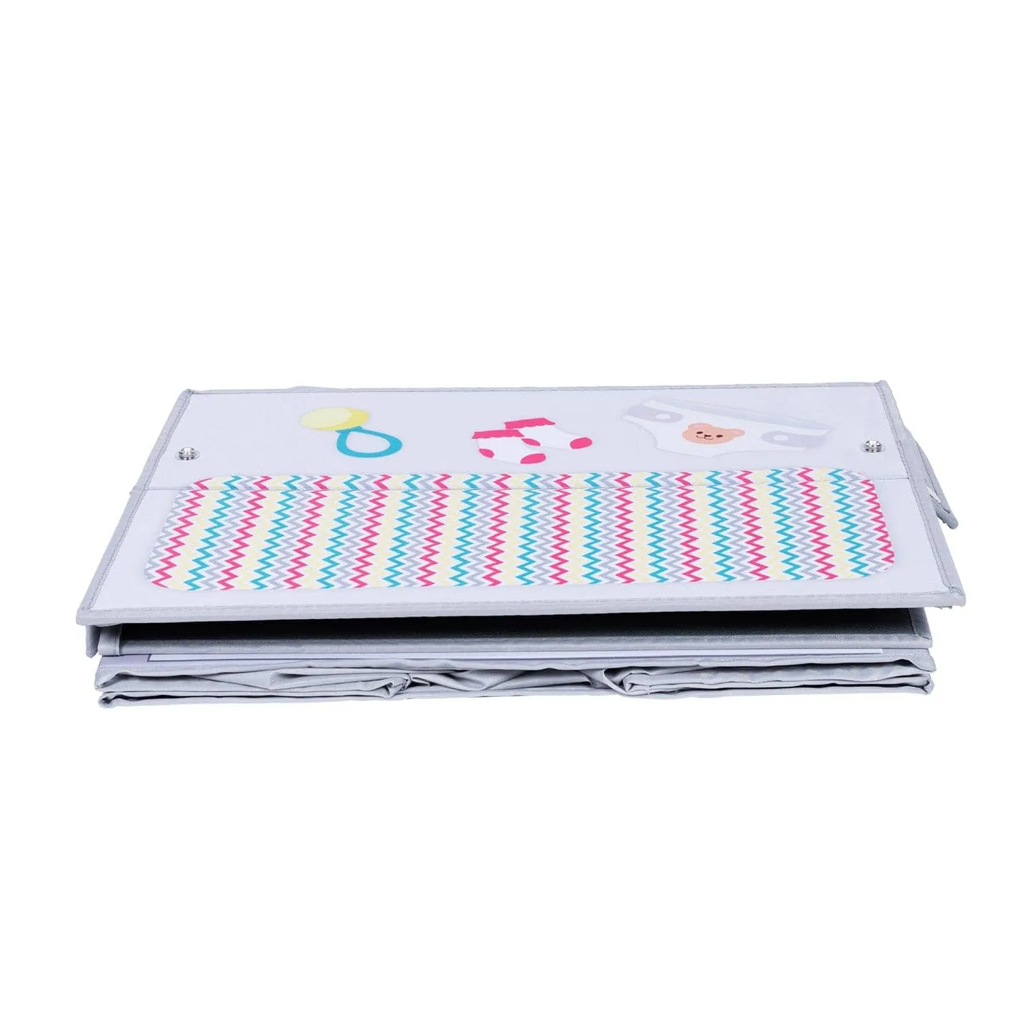 Zig Zag Rainbow Baby Doll Changing Table Storage Box